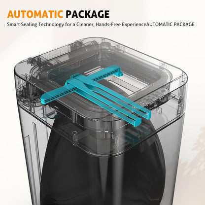 Automatic Trash Can, 8 Gallon Motion Sensor Smart Self Sealing Trash Can, Touchless Garbage Can with Lid for Bathroom Kitchen Office Restroom with 6 Refill Bag Rings